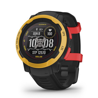 GARMIN 佳明 Instinct 2 航海王联名款 运动手表 010-02627-C1 黑色/黄色 45mm 路飞限定版