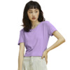 C&A 西雅衣家 女士圆领短袖T恤 H10222100AAEU0 紫色 M