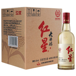 红星 大曲酿 52%vol 清香型白酒 500ml*6瓶 整箱装