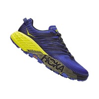 HOKA ONE ONE Speedgoat 4 男子越野跑鞋 1106525-ADGB 黑鸢尾花/月见草绿 40.5 有宽版