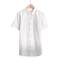 Semir 森马 男士短袖衬衫 13-030041234 白灰色 XL