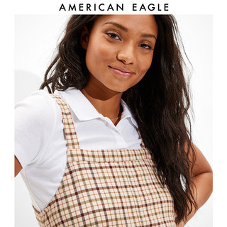 AMERICAN EAGLE 女士格纹吊带短款裙子American Eagle 0395_6364