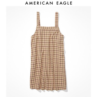 AMERICAN EAGLE 女士格纹吊带短款裙子American Eagle 0395_6364