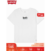 Levi's 李维斯 2022春夏新款女士LOGO印花短袖T恤A1209-0006/0007 000 XS