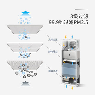 YUANDA 远大 BROAD) 家用中央新风系统 除甲醛/除霾/热交换新风机 可壁挂/吊顶/立柜SG260（含标准安装）