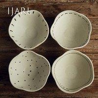 IJARL 亿嘉 日式饭碗家用个人专用陶瓷碗ins风特别好看的花瓣小碗