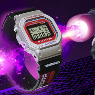 CASIO 卡西欧 G-SHOCK系列 48.9毫米石英腕表 DW-5600MEGA22-8P 变形金刚威震天联名款