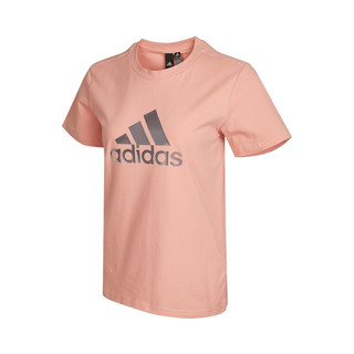 adidas 阿迪达斯 FI FOIL TEE 女子运动T恤 GP0700 粉色 L