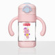 Fisher-Price 儿童 吸管学饮杯  婴儿重力球吸管杯儿童喝水杯 粉色300ML带手柄+背带