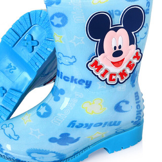 Disney 迪士尼 MP15487 儿童雨鞋 米奇蓝 37码