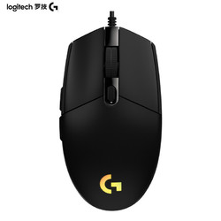 logitech 罗技 G102 二代 有线机械鼠标 8000DPI RGB 黑色