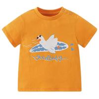 gb 好孩子 WW21230161 儿童短袖T恤 橙色 110cm