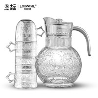 LOVWISH 乐唯诗 单层玻璃杯 中国航天十二天宫联名 1壶4杯 皓月白