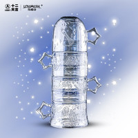 LOVWISH 乐唯诗 单层玻璃杯  中国航天十二天宫联名 星空杯 深空蓝 4个