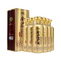 JINSHA 金沙 回沙酒 钻石七星 53度酱香型白酒 500mL*6瓶 整箱