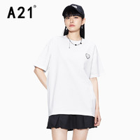 A21 女士T恤 米白 L