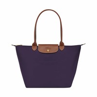 LONGCHAMP 珑骧 长柄刺绣尼龙折叠单肩手提包 L2605089645