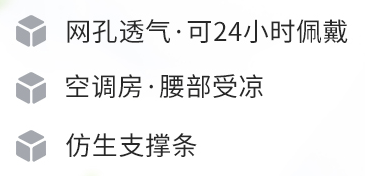 Nan ji ren 南极人 中老年护腰带 超薄透气 L码（2.4-2.8尺）