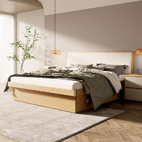 SUNHOO 双虎-全屋家具 21B3 现代简约低箱床 单床 1.5m