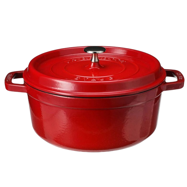staub 珐宝 40501-485 珐琅铸铁锅 24cm 樱桃红