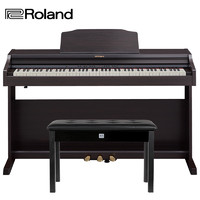 Roland 罗兰 智能电钢琴RP302-CRL 棕色电子数码钢琴88键重锤专业成人家用立式钢琴+全套礼包