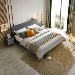 quanu 全友 家居  意式轻奢卧室双人床126806a 床1.