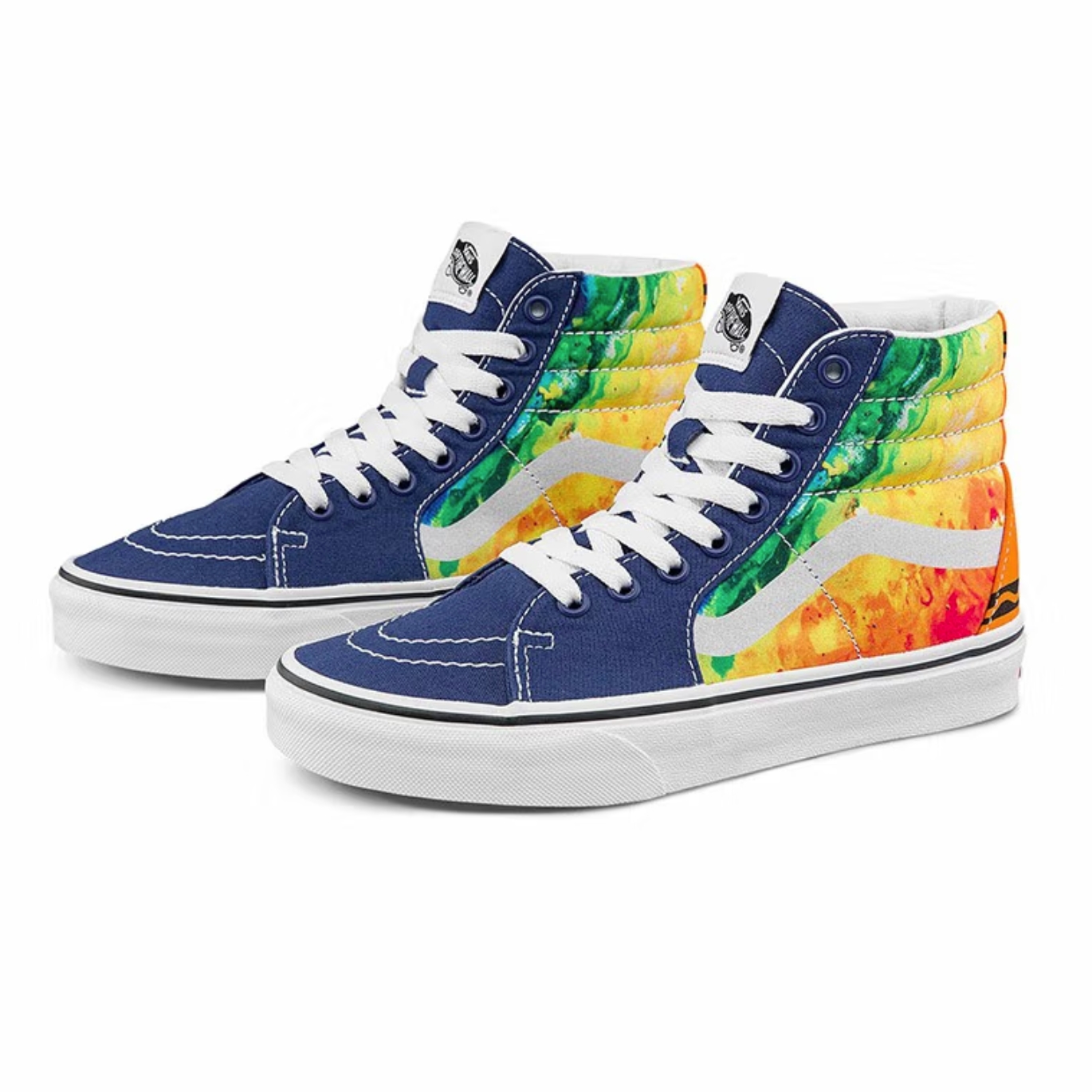 vans 范斯 crayola联名 sk8-hi 彩色艺术彩绘 帆布板鞋 vn0a5jmjars