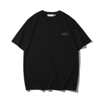 HLA 海澜之家 太空创想系列 男士圆领短袖T恤 HNTBW2U001A 黑色 S
