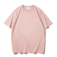 HLA 海澜之家 太空创想系列 男士圆领短袖T恤 HNTBW2U001A 粉红 XXXL