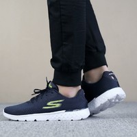 SKECHERS 斯凯奇 Go Run 400 男子跑鞋 54354/NVLM 海军蓝色/柠檬色 41