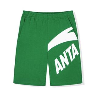 anta安踏a350283072男童针织五分裤冰瓷绿165cm