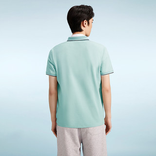 HLA 海澜之家 三国系列 男士短袖POLO衫 HNTPJ2D701A 深绿 XXXL