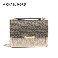 MICHAEL KORS 女拼色老花单肩斜跨包 30H1GJ4L9V