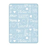 Disney 迪士尼 迪士尼系列 米奇情书 艾草驱蚊纤维被 蓝色 200*230cm