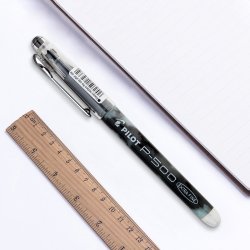 pilot百乐p500啫喱墨走珠笔05黑12支