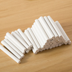 simaa西玛100支白色无尘粉笔多色黑板报专用儿童家用幼儿园涂鸦教学