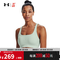 UNDER ARMOUR 安德玛 RUSH女子训练运动内衣-中强度1361028 绿色936 L