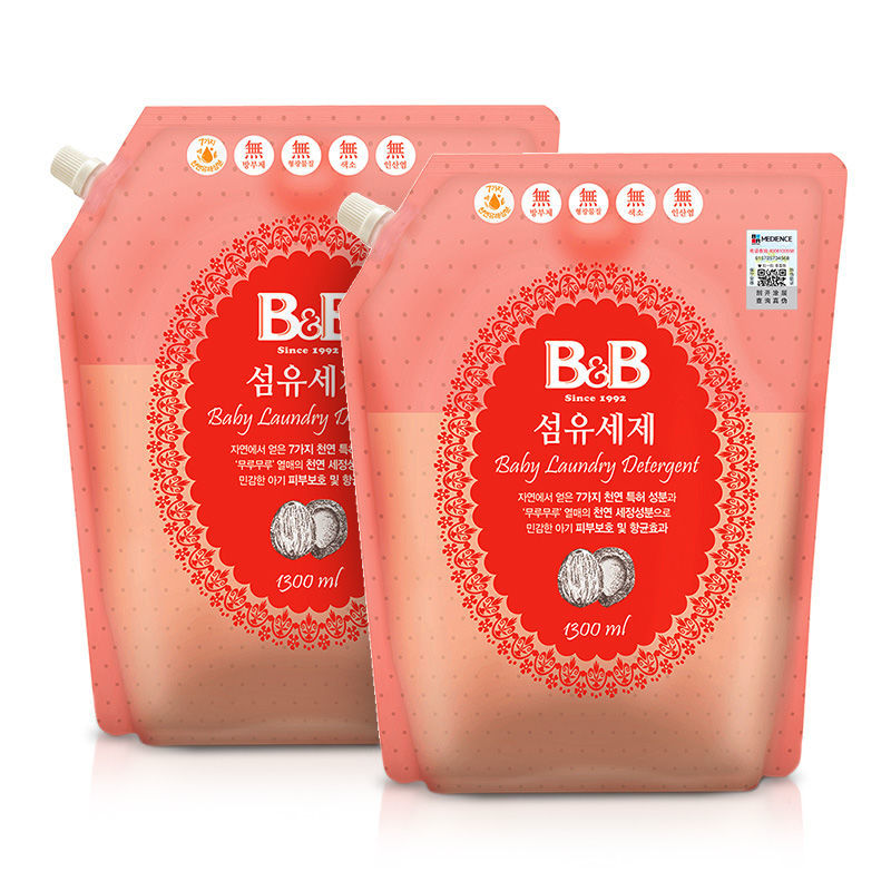 B&B 保宁 宝宝洗衣液 1300ml*2袋