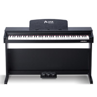 美得理 MEDELI DP50电钢琴88键重锤 初学者成人儿童立式智能数码家用电子钢琴 DP50H黑色主机+谱架+木架+三踏板+原装配件