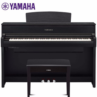 YAMAHA 雅马哈 电钢琴CLP-745/775/785高端进口88键重锤键盘立式智能数码电子钢琴成人 原装进口CLP775B黑色+官方标配+原装琴凳