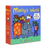 《maisy小鼠波波蓝盒机关书：翻翻抽拉书+贴纸书》（共6册、英文原版、毛毛虫点读笔配套书）