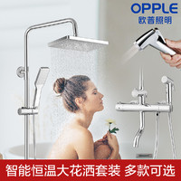 OPPLE 欧普照明 恒温花洒套装 淋浴器龙头卫浴淋浴喷头浴室简易明装家用洗澡