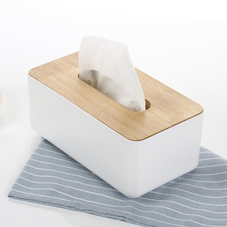 iChoice 原色橡木纸巾盒卫生间卫生纸盒子抽纸收纳盒