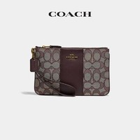 COACH 蔻驰 经典标志提花腕包 小号