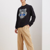 KENZO 凯卓 棉质logo男士套头卫衣 FC55SW1234XL