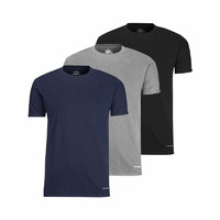 限尺码：Calvin Klein U4001 913 L 男士圆领短袖T恤 3件装