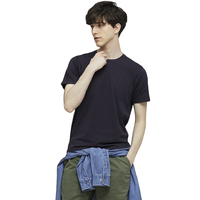 UNIQLO 优衣库 男女款圆领短袖T恤 433029 藏青色 S