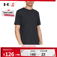 安德玛 Sportstyle 男子运动T恤 1326799-001 黑色 XL