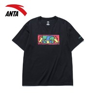 ANTA 安踏 kh联名短袖男2022夏季新款圆领宽松透气潮流上衣运动T恤