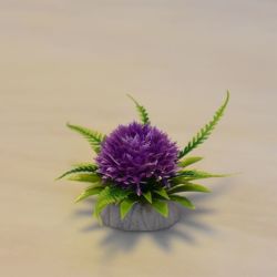 酒店刺身喜宴冷菜盘饰摆盘装饰花草餐厅假花创意小摆件摆盘假花